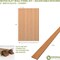 Ekena Millwork 94H x 1/4T Adjustable Wood Slat Wall Panel Kit w/ 3W Slats, Cherry contains 15 Slats SWW60X94X0250CH - alternate 2